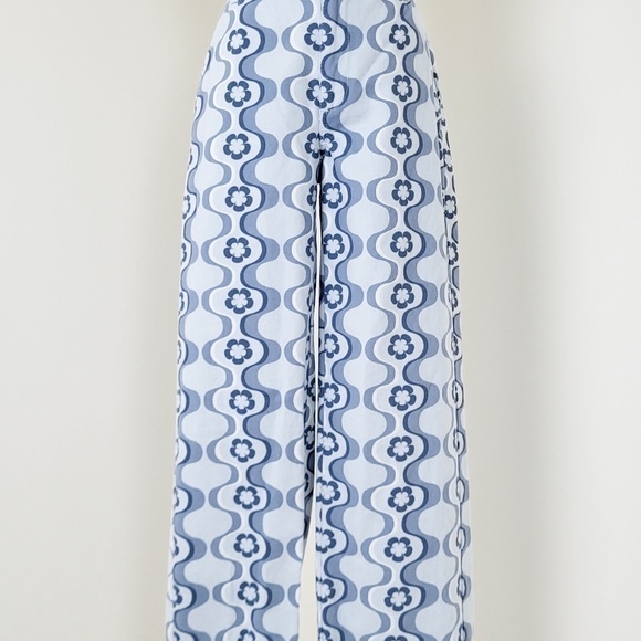 BLUE Aritzia Sunday Best Sun-deh Jaden Tapered Pants Low Mid Rise Tailored - Picture 5 of 13